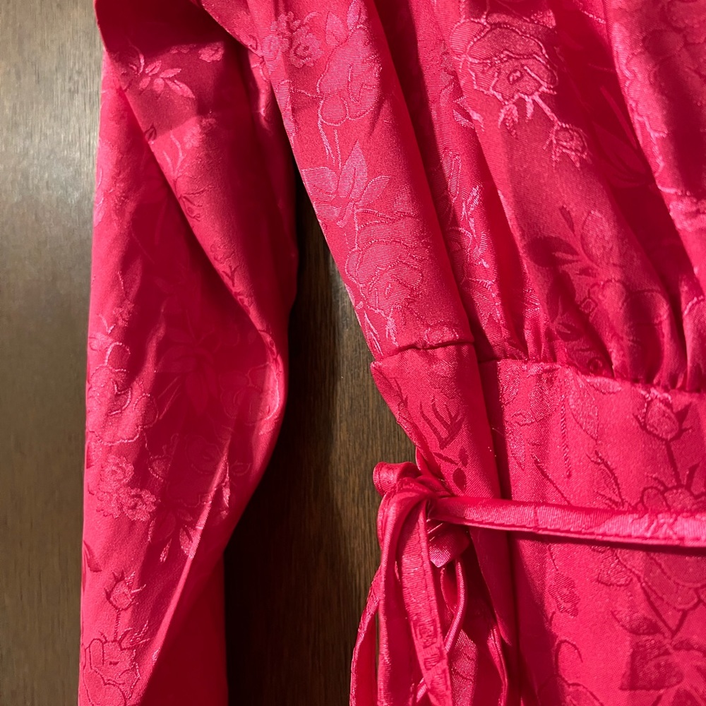 Hot pink wrap dress. FREE SHIPPING